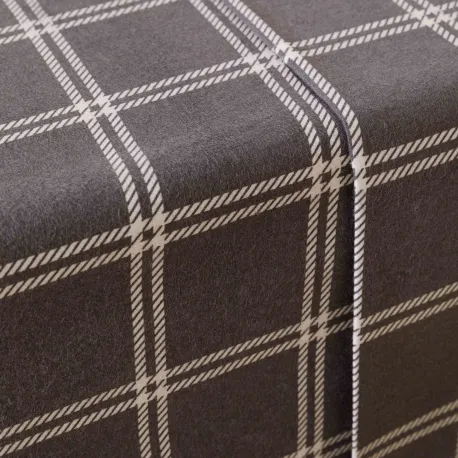 Jogo de lençóis de flanela Cuadro Nitari cinza claro