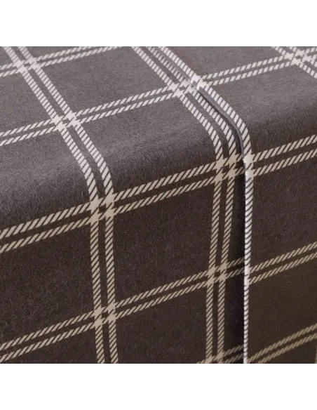 Jogo de lençóis de flanela Cuadro Nitari cinza claro