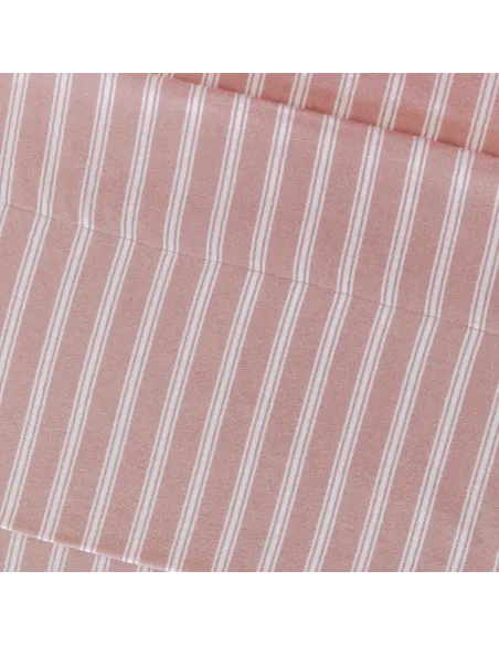 Jogo de lençóis de flanela Raya Marsella rosa keike