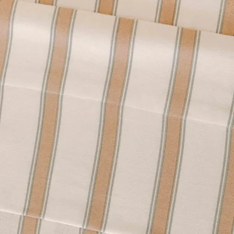 Jogo de lençóis de flanela Raya Sitges verde seco - topo