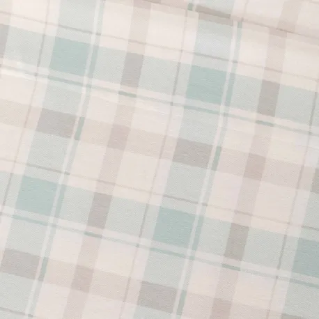 Jogo de lençóis de flanela Cuadro Noric verde