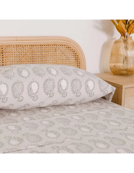 Jogo de lençóis de flanela Indonesia verde