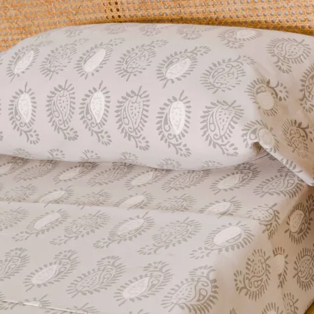 Jogo de lençóis de flanela Indonesia verde