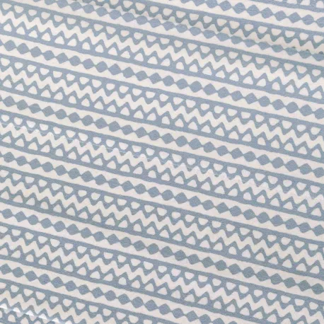 Jogo de lençóis de flanela Etnico indigo