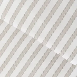 Capa de edredão de algodão Raya Sit taupe - verde seco 2