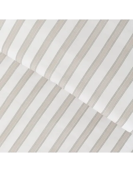 Capa de edredão de algodão Raya Sit taupe - verde seco Capa de edredão de algodão Raya Sit taupe - verde seco