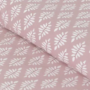 Capa de edredão de algodão Zurich malva rosa 2