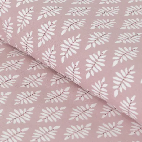 Capa de edredão de algodão Zurich malva rosa