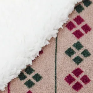 Manta sherpa Casimira bordô 2