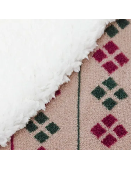 Manta sherpa Casimira bordô