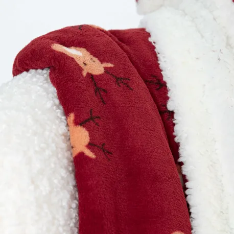 Manta sherpa Tatin bordô