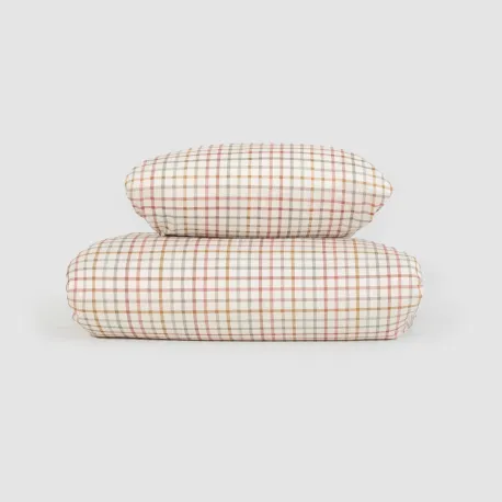 Capa de edredão algodão Cuadro Danke verde seco - caldera