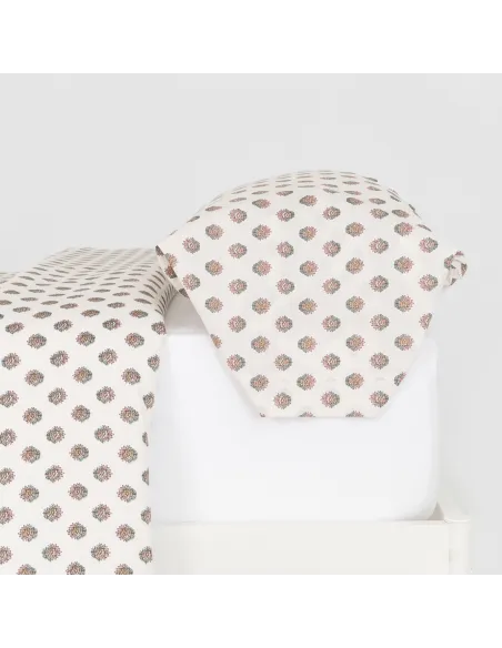 Capa de edredão algodão  Elliane verde keike