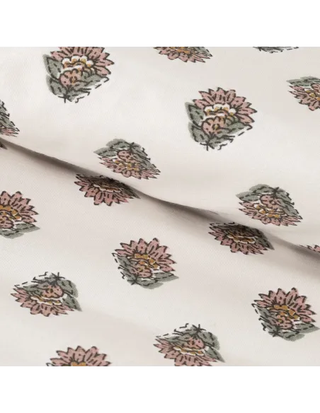 Capa de edredão algodão  Elliane verde keike