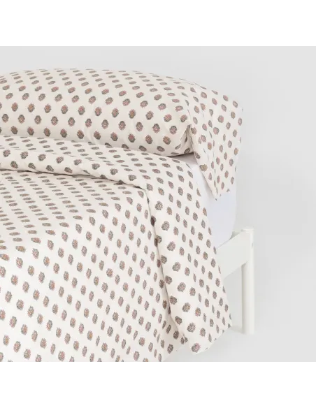 Capa de edredão algodão  Elliane verde keike