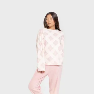 Pijama coral Cuadro Guima rosa 2