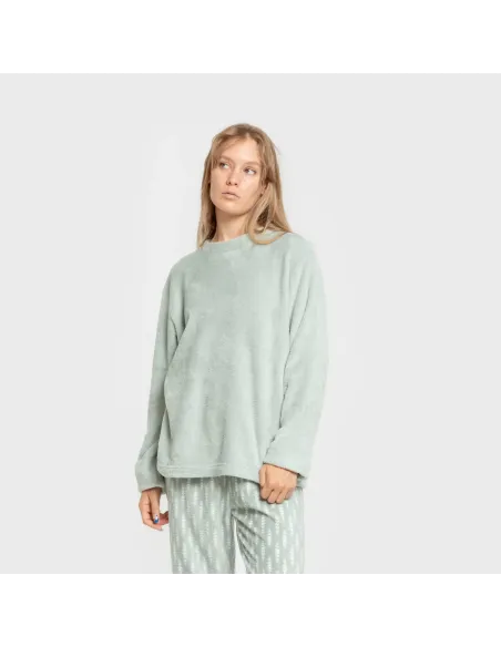 Pijama coral Espiga verde tiffany