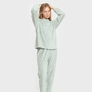 Pijama coral Espiga verde tiffany 2