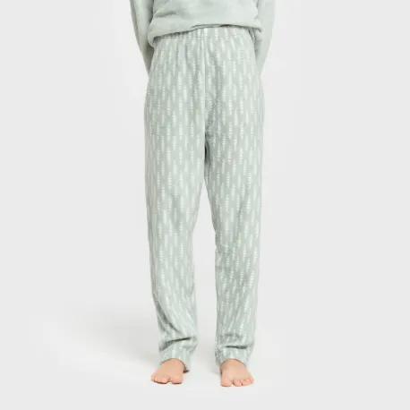 Pijama coral Espiga verde tiffany