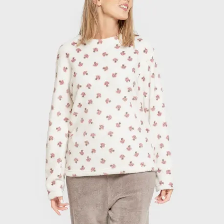 Pijama coral Ellen marrom