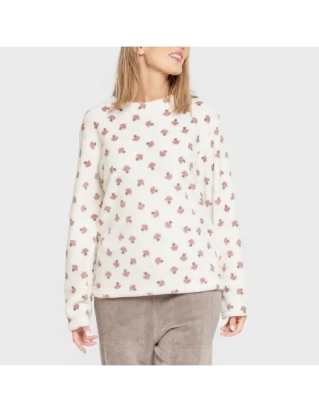 Pijama coral Ellen marrom