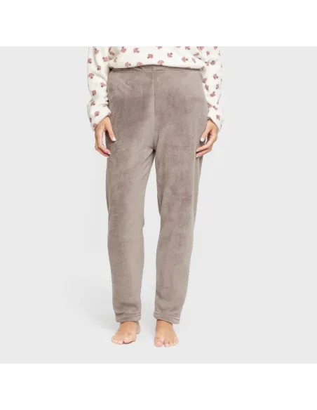 Pijama coral Ellen marrom