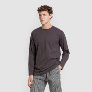 Pijama homem franela Raya Derek cinza marengo