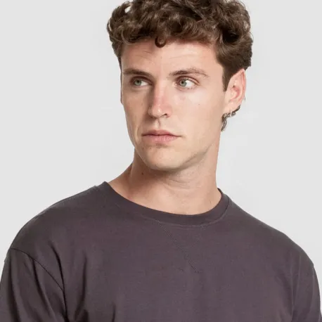 Pijama homem franela Raya Derek cinza marengo