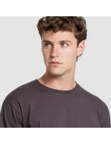 Pijama homem franela Raya Derek cinza marengo