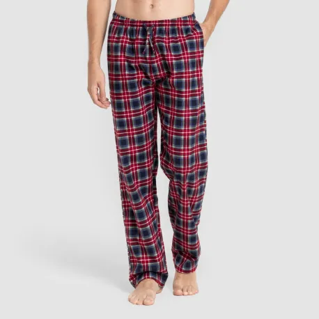 Pijama homem franela Cuadro Tuc  azul marinho
