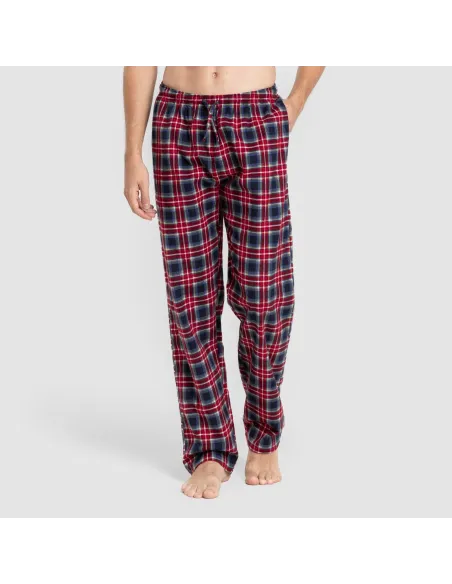 Pijama homem franela Cuadro Tuc  azul marinho Pijama homem franela Cuadro Tuc  azul marinho