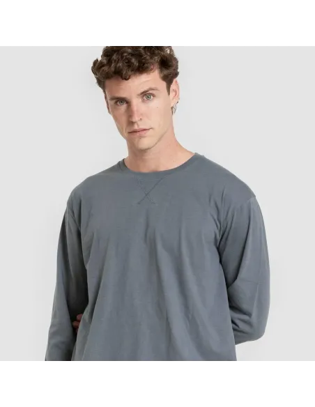 Pijama homem franela Pelayo verde azulado