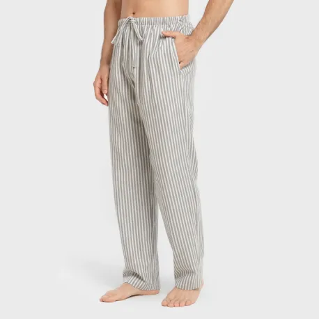 Pijama franela com lapela homem Raya Ceballos verde