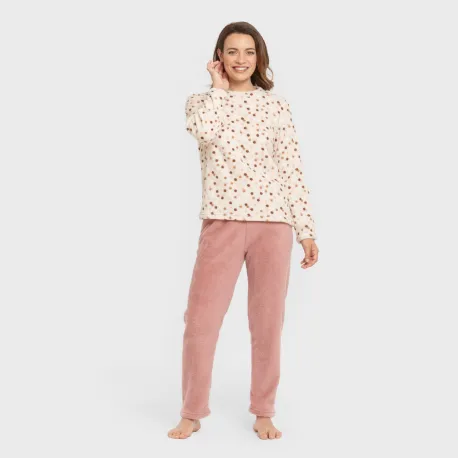 Pijama coral Janice malva