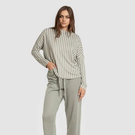 Pijama comprido Secret mulher Raya Marsella verde caça