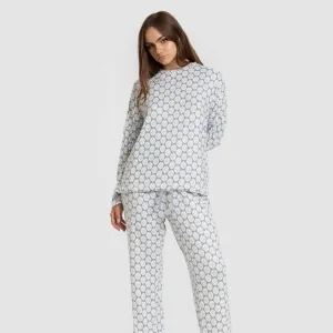 Pijama comprido Secret mulher Fatuo indigo 2