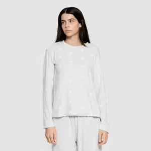 Pijama veludo super soft mulher Praga celeste