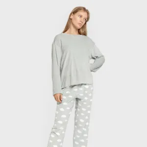 Pijama veludo super soft mulher Nubecita verde tiffany 2