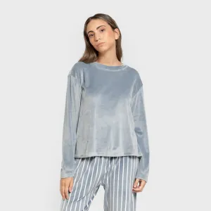 Pijama veludo super soft mulher Raya Astria indigo