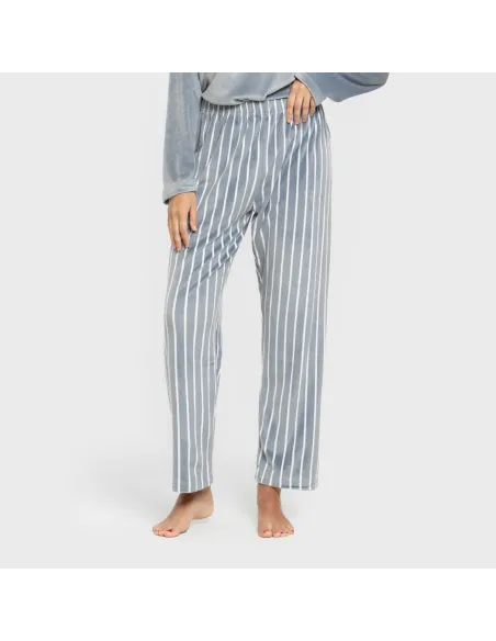 Pijama veludo super soft mulher Raya Astria indigo Pijama veludo super soft mulher Raya Astria indigo