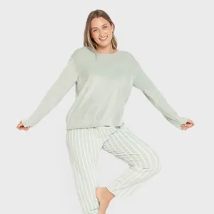 Pijama veludo super soft mulher Raya Astria verde tiffany 2