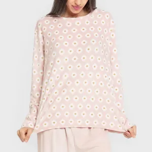 Pijama veludo super soft mulher Joy rosa palo 2