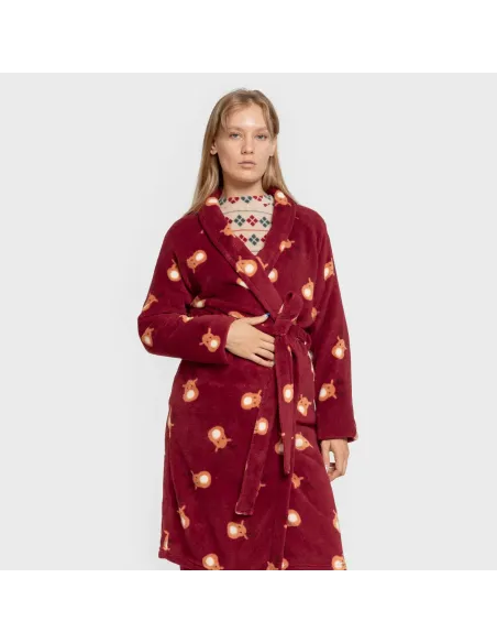 Roupão coral Tatin bordô