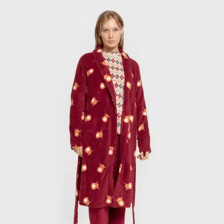 Roupão coral Tatin bordô