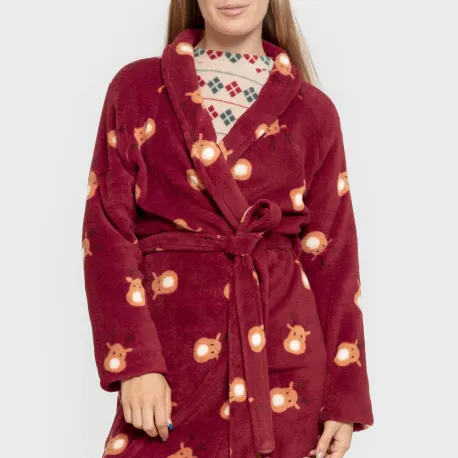 Roupão coral Tatin bordô