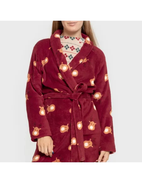 Roupão coral Tatin bordô