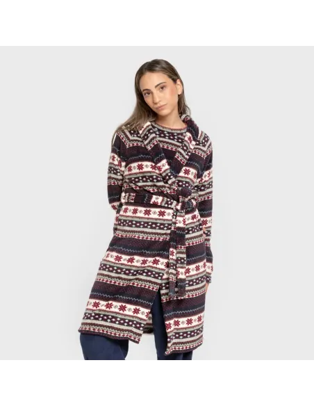 Roupão coral Gaspar azul marinho