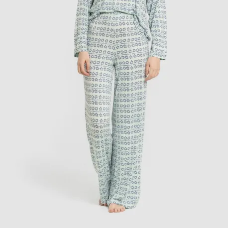 Pijama comprido viscosa mulhe Capricornio rosa