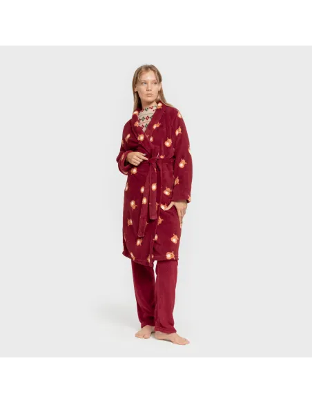 Roupão coral Tatin bordô