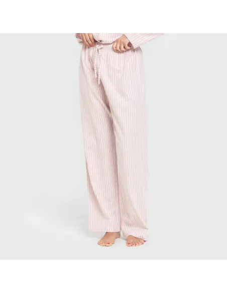 Pijama franela com lapela mulher Raya Ceballos rosa Pijama franela com lapela mulher Raya Ceballos rosa